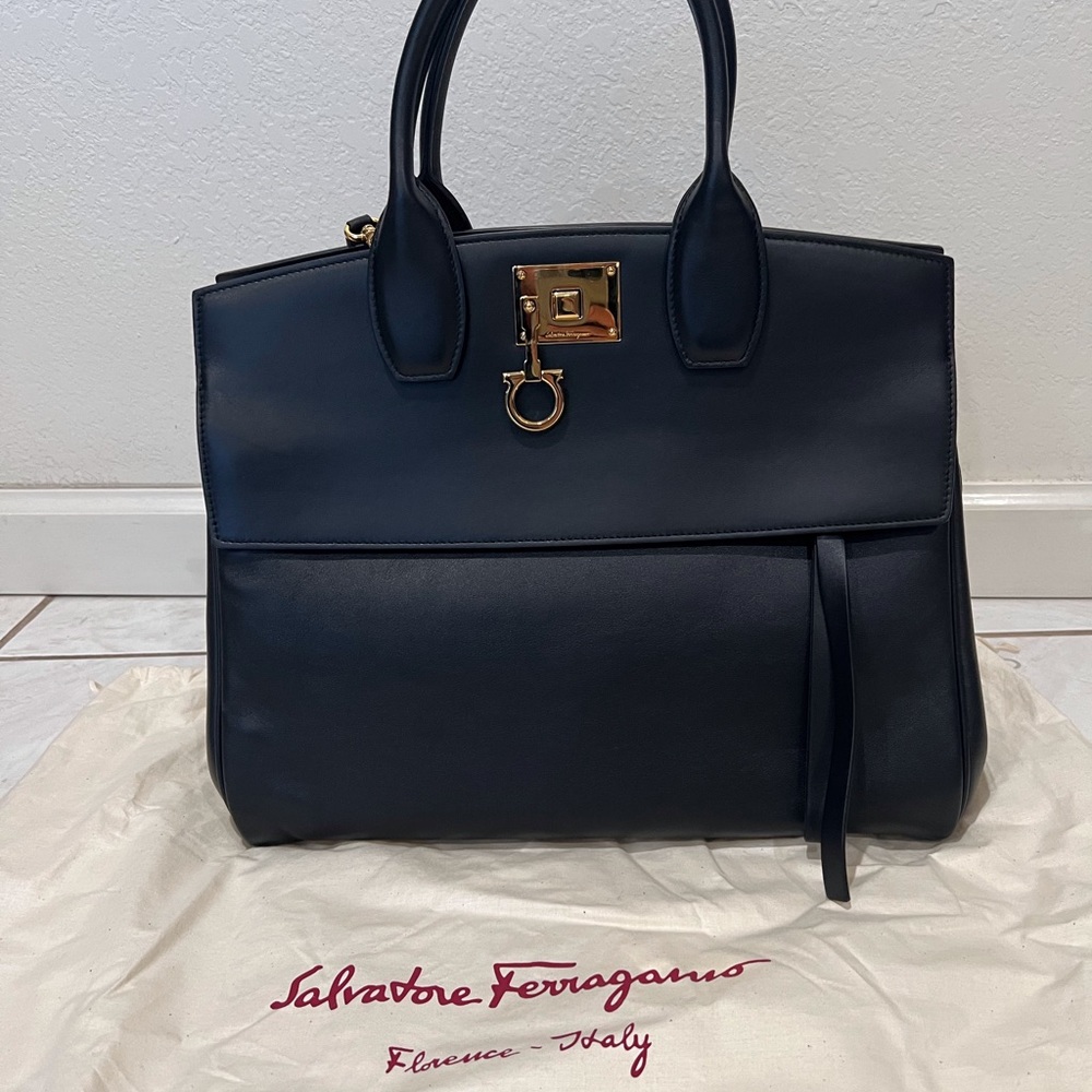 Salvatore Ferragamo Rhapsody Top Handle Bag Purse - Picture 8 of 16